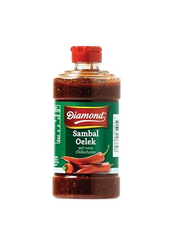 Diamond Sambal Oelek, sehr scharf Pet Squeeze Flasche, 6er Pack (6 x 425 g) von Diamond