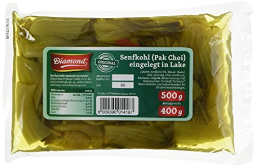 Diamond Senfkohl (Sour Mustard), eingelegt, 6er Pack (6 x 400 g Packung) von Diamond