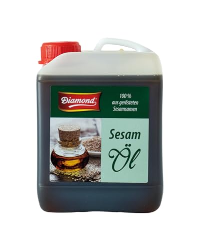 DIAMOND Sesamöl, aus 100% gerösteten Sesamsamen, ein kulinarischer Genuss mit nussigem Aroma - 1 x 2,5 l von Diamond