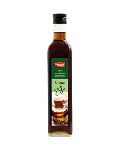 DIAMOND Sesamöl, aus 100% gerösteten Sesamsamen, ein kulinarischer Genuss mit nussigem Aroma - 1 x 500 ml von Diamond