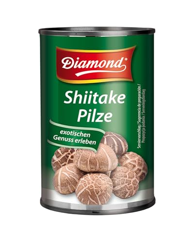 DIAMOND Shiitake Tonko Pilze, ready to use in Konserve, asiatische Speisepilze zum Kochen & Essen, natürlich, für Reis und Suppen - 1 x 156 g von Diamond