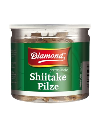 Diamond Shiitake Tonko Pilze getrocknet, geschnitten, 3er Pack (3 x 30 g) von Diamond