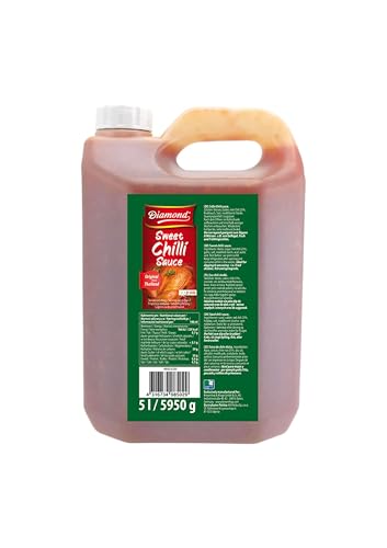 DIAMOND Süße Chilisauce, für Huhn und Fisch, süß pikante Sauce zum Verfeinern von Wok-Gerichten, Frühlingsrollen & Fingerfood - 1 x 5 l von Diamond