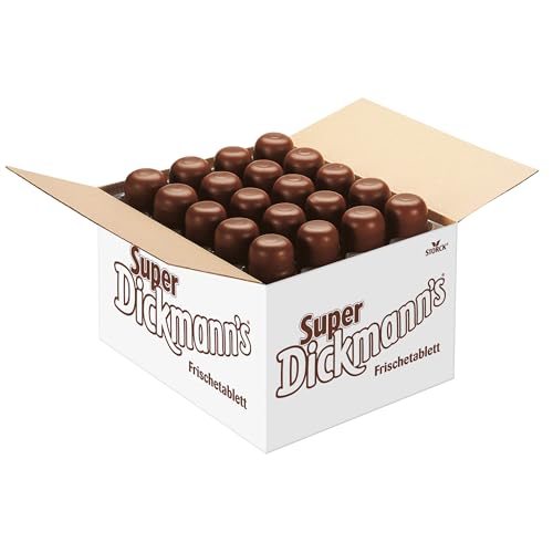 Super Dickmann's Schaumküsse 60-er Partybox (1 x 1680 g) – Schokoküsse mit lockerem Schaum, knuspriger Waffel und umhüllt von Vollmilch-Schokolade von Super Dickmann's