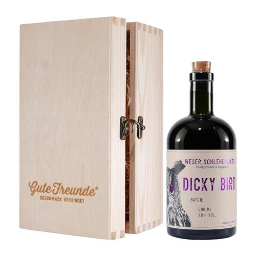 Dicky Bird Schlehen-Likör mit Geschenk-Holzkiste Dicky Bird Schlehen-Likör mit Geschenk-Holzkiste von Dicky Bird