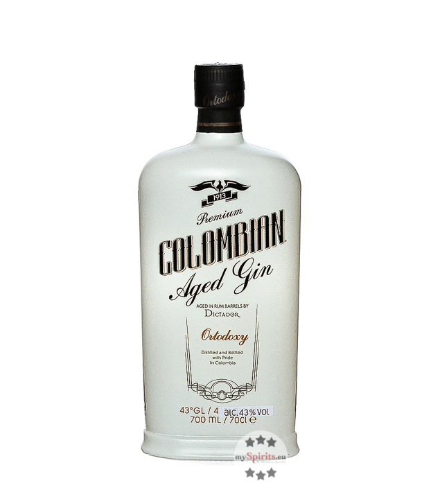 Dictador Ortodoxy Premium Colombian Aged Gin (43 % Vol., 0,7 Liter) von Dictador Rum