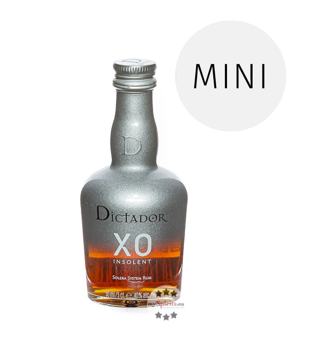 Dictador XO Insolent Rum  (40 % Vol., 0,05 Liter) von Dictador Rum