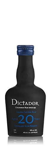 Dictador Solera System Rum 20 Jahre Kolumbien 0,05 Liter Dictador Solera System Rum 20 Jahre Kolumbien 0,05 Liter von Dictador Solera System Rum 20 Jahre Kolumbien