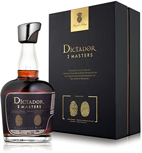 Dictador 2 MASTERS 1982 Royal Tokaji Colombian Rum 44% Vol. 0,7l in Geschenkbox von Dictador