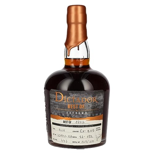 Dictador BEST OF 1972 EXTREMO Colombian Rum Limited Release (1 x 0.7 l) von Dictador