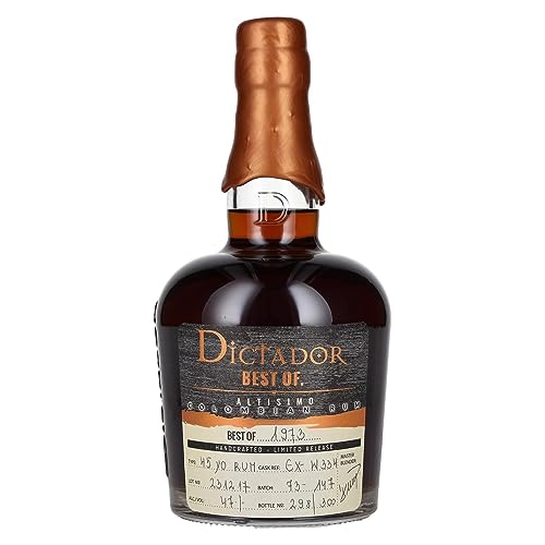 Dictador BEST OF 1973 ALTISIMO Colombian Rum Limited Release (1 x 0.7 l) von Dictador