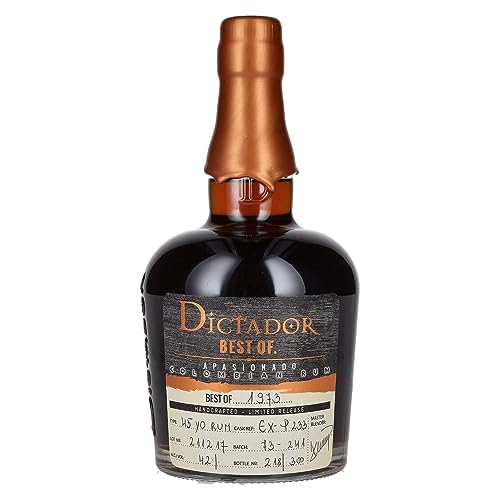 Dictador BEST OF 1973 APASIONADO Colombian Rum Limited Release (1 x 0.7 l) von Dictador