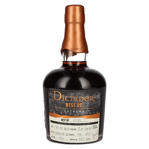 Dictador BEST OF 1977 EXTREMO Colombian Rum Limited Release (1 x 0.7 l) von Dictador