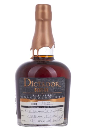 Dictador BEST OF 1980 ALTISIMO Colombian Rum Limited Release 41% Vol. 0,7l von Dictador