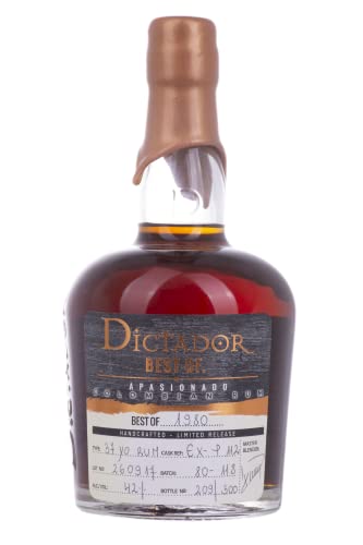 Dictador BEST OF 1980 APASIONADO Colombian Rum 37YO/260917/EX-P112 42% Vol. 0,7l von Dictador