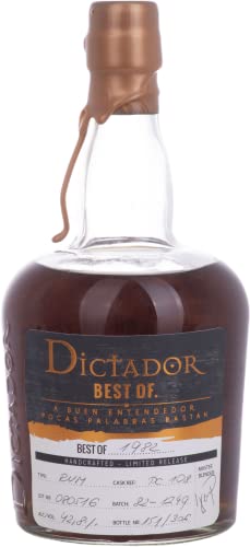 Dictador BEST OF 1982 Colombian Rum 080516/PC108 Limited Release 42,8% Vol. 0,7l von Dictador