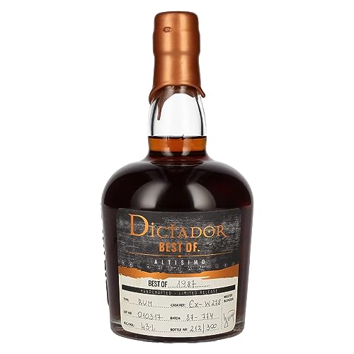 Dictador BEST OF 1987 ALTISIMO Colombian Rum 30YO/010317/EX-W278 43% Vol. 0,7l Dictador BEST OF 1987 ALTISIMO Colombian Rum 30YO/010317/EX-W278 43% Vol. 0,7l von Dictador