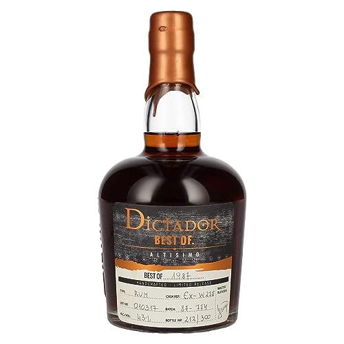 Dictador BEST OF 1987 ALTISIMO Colombian Rum 30YO/010317/EX-W278 43% Vol. 0,7l von Dictador