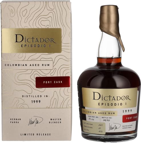 Dictador EPISODIO I 22 Years Old PORT CASK Rum 1999 43% Vol. 0,7l in Geschenkbox von Dictador