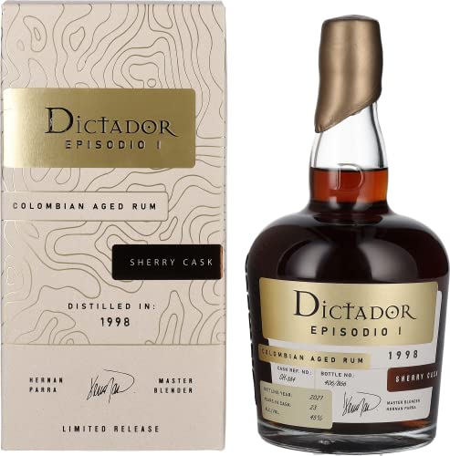 Dictador EPISODIO I 23 Years Old SHERRY CASK Rum 1998 45% Vol. 0,7l in Geschenkbox von Dictador