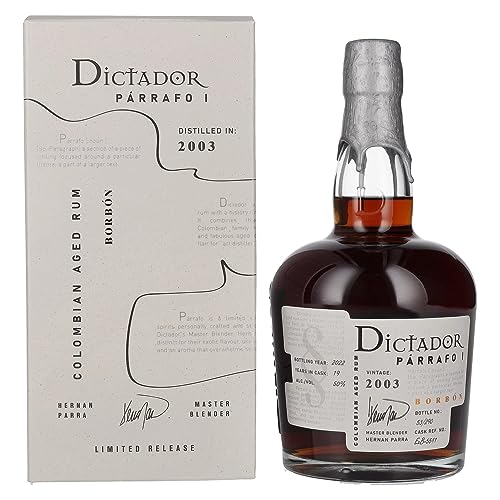 Dictador PÁRRAFO I 19 Years Old BORBÓN Vintage 2003 50Prozent Vol. 0,7l in Geschenkbox von Dictador