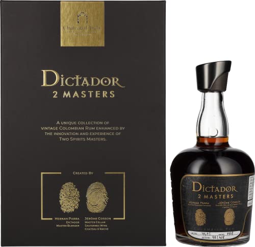 Dictador 2 MASTERS 1978 39 Years Old Château d’Arche Finish 2nd Release 44,1% Vol. 0,7l in Geschenkbox von Dictador