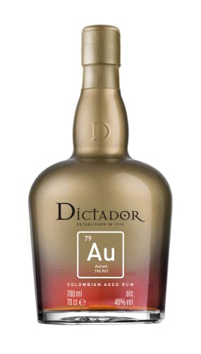 Dictador, Aurum, Colombian Aged Rum, 40% Vol., 700 ml, Geschmack von geröstete, Honig, Kaffee, Karamell und dunkler Schokolade Dictador, Aurum, Colombian Aged Rum, 40% Vol., 700 ml, Geschmack von geröstete, Honig, Kaffee, Karamell und dunkler Schokolade von Dictador