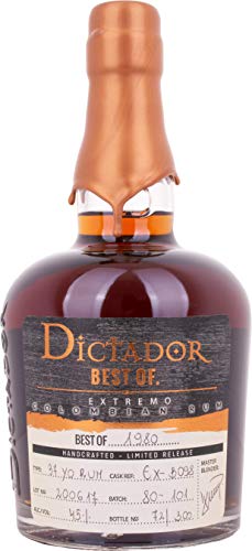 Dictador Rum Best Of 1980 45% Extremo, 1 x 0,7 l von Dictador