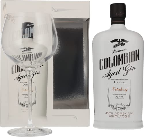 Dictador Treasure Gin mit Geschenkverpackung aus Glas, 70 cl von Dictador