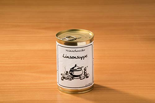 Linsensuppe 400g | Herzhafte Delikatesse mit nahrhaften Linsen | Perfekt für kühle Tage & gemütliche Stunden | Traditionell zubereitet für authentischen Geschmack | Premium-Qualität und voller Genuss Linsensuppe 400g | Herzhafte Delikatesse mit nahrhaften Linsen | Perfekt für kühle Tage & gemütliche Stunden | Traditionell zubereitet für authentischen Geschmack | Premium-Qualität und voller Genuss von Die Ammerländer Schinkendiele