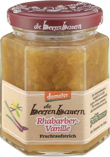 Die Beerenbauern Bio Rhabarber-Vanille Fruchtaufstrich (1 x 200 gr) von Die Beerenbauern