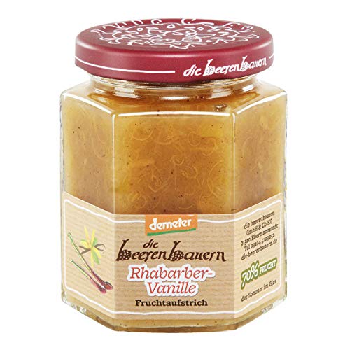 Rhabarber-Vanille Fruchtaufstrich 2 x 200 gr von Die Beerenbauern