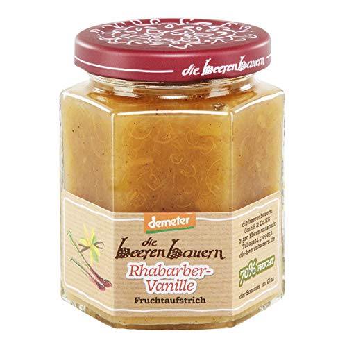 Die Beerenbauern Bio Rhabarber-Vanille Fruchtaufstrich (2 x 200 gr) von Die Beerenbauern