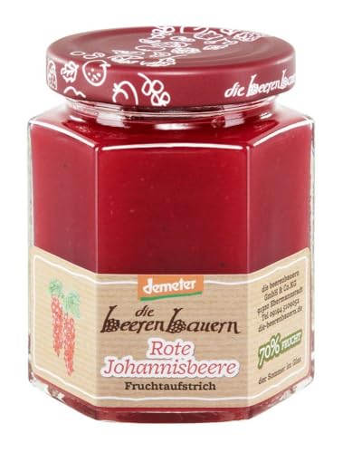 Die Beerenbauern Bio Rote Johannisbeere Fruchtaufstrich (1 x 200 gr) von Die Beerenbauern