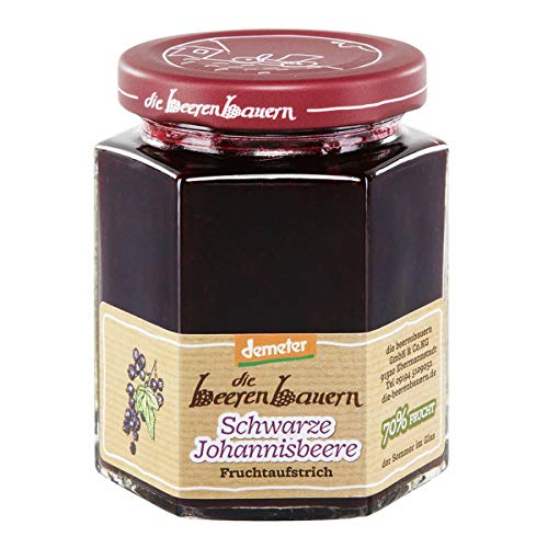 Die Beerenbauern Bio Schwarze Johannisbeere Fruchtaufstrich (2 x 200 gr) von Die Beerenbauern