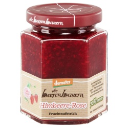Himbeer-Rosen-Fruchtaufstrich Himbeer-Rosen-Fruchtaufstrich von Die Beerenbauern