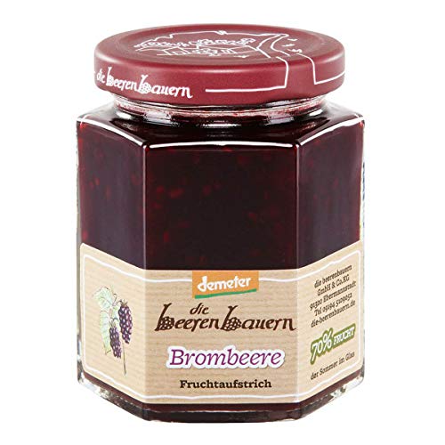 Die Beerenbauern Bio Brombeere Fruchtaufstrich (6 x 200 gr) von Die Beerenbauern