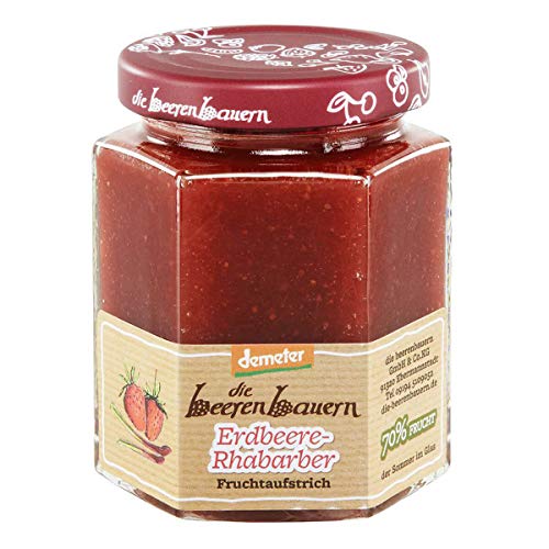 die beerenbauern - Erdbeere-Rhabarber Fruchtaufstrich - 200 g - 6er Pack die beerenbauern - Erdbeere-Rhabarber Fruchtaufstrich - 200 g - 6er Pack von Die Beerenbauern