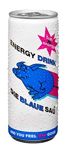 DIE BLAUE SAU Energy Drink - 24 x 250ml inkl. 6€ Einwegpfand von Die Blaue Sau