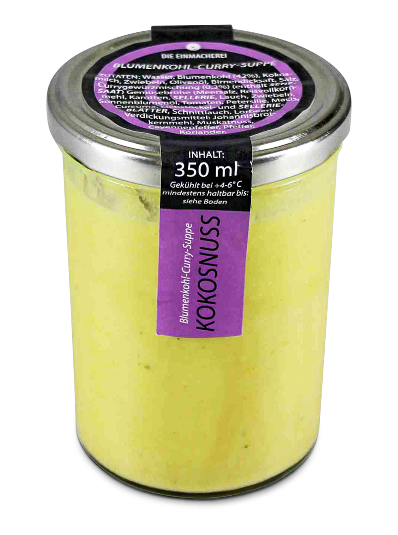 Blumenkohl-Curry-Suppe Blumenkohl-Curry-Suppe von Die Einmacherei