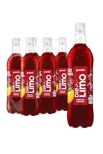Die Limo von granini Kirsche-Zitrone (6x 1l), natürlich erfrischend, mit Geschmack aus echten Früchten, ohne Süßungsmittel und Konservierungsstoffe, vegan von Die Limo von granini