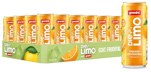 Die Limo von granini Orange-Lemongras (6x 1l), natürlich erfrischend, mit Geschmack aus echten Früchten, ohne Süßungsmittel und Konservierungsstoffe, vegan von Die Limo von granini
