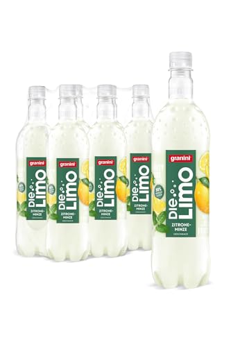 Die Limo von granini Zitrone-Minze (6x1l), natürlich erfrischend, mit Geschmack aus echten Früchten, ohne Süßungsmittel/Konservierungsstoffe, 50% weniger Zucker als "Die Limo Limette-Zitrone", vegan von Die Limo von granini