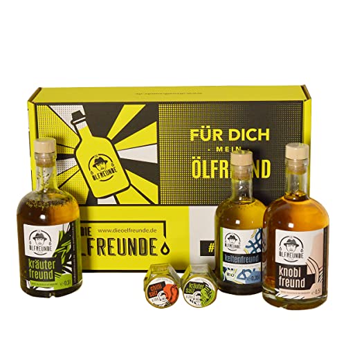 DIE ÖLFREUNDE Geschenkbox ''Für dich mein Ölfreund'' Feinschmecker Geschenkset von Die Ölfreunde