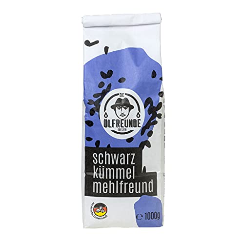 DIE ÖLFREUNDE "Schwarzkümmelmehlfreund" Schwarzkümmelmehl 1kg | hochwertiges Mehl | nachhaltiges Schwarzkümmelmehl mit hohem Proteingehalt | naturbelassenes Mehl ohne Zusatzstoffe von Die Ölfreunde