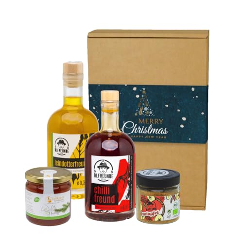 Die Ölfreunde Weihnachtsbox "Sweet Christmas" | Weihnachten Geschenk für die Küche von Die Ölfreunde