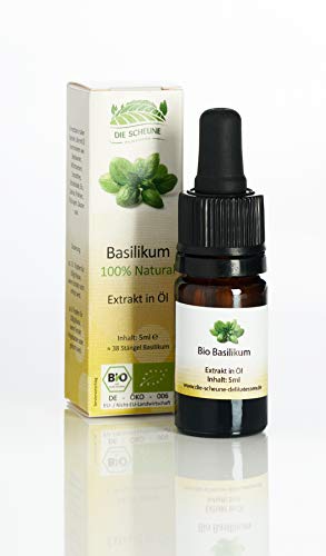 Die Scheune GmbH - Bio Basilikum Aroma (5ml) 100% natürlich zuckerfrei = 37 Stängel Basilikum; Bio-Kontrollstelle: DE-ÖKO-006 von DIE SCHEUNE DELIKATESSEN