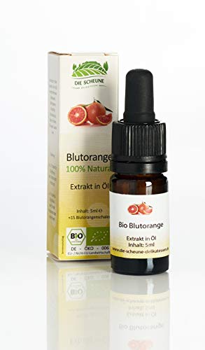 Die Scheune GmbH - Bio Blutorangen Aroma 100% natürlich (5ml) zuckerfrei entspricht etwa 150 Blutorangenschalen; Bio-Kontrollstelle: DE-ÖKO-006 von DIE SCHEUNE DELIKATESSEN