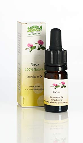 Die Scheune GmbH - Damaszener Rosen Aroma 100% natürlich (5ml) zuckerfrei | Rosenaroma, Rosen Backaroma, Rosen essbar, Rosen Sirup, Rosen Getränk, Rosen Blätter, Rosen Aroma, Rosenduft, Rosen Duft, Rosen Geschenk, Rosen Geschenke von Die Scheune Delikatessen