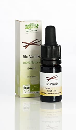 Die Scheune GmbH - Bio Vanille Extrakt 100% natürlich (5ml) aus echten Vanilleschoten; Bio-Kontrollstelle: DE-ÖKO-006 von Die Scheune